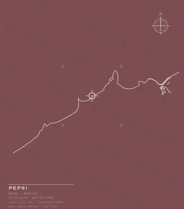 Pepsi chart, the full artwork printed on the back