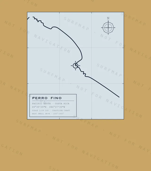 Perro Fino chart, the full artwork printed on the back