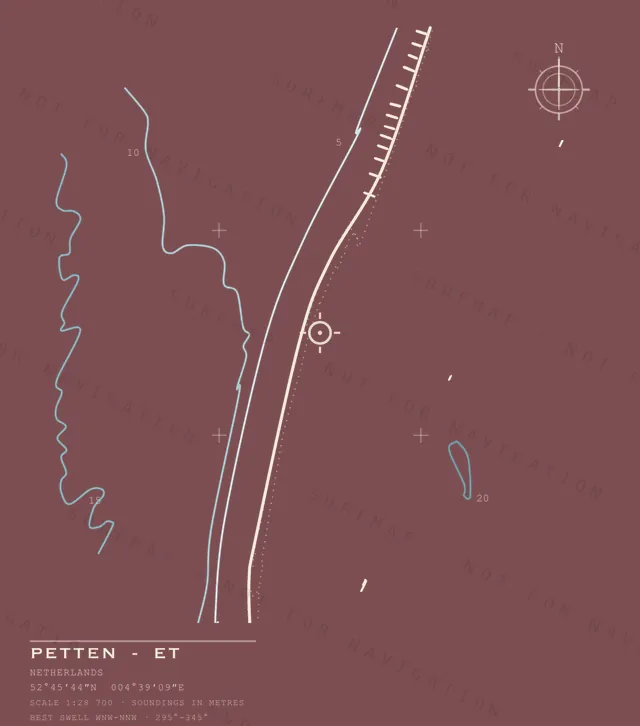 Petten - ET chart, the full artwork printed on the back