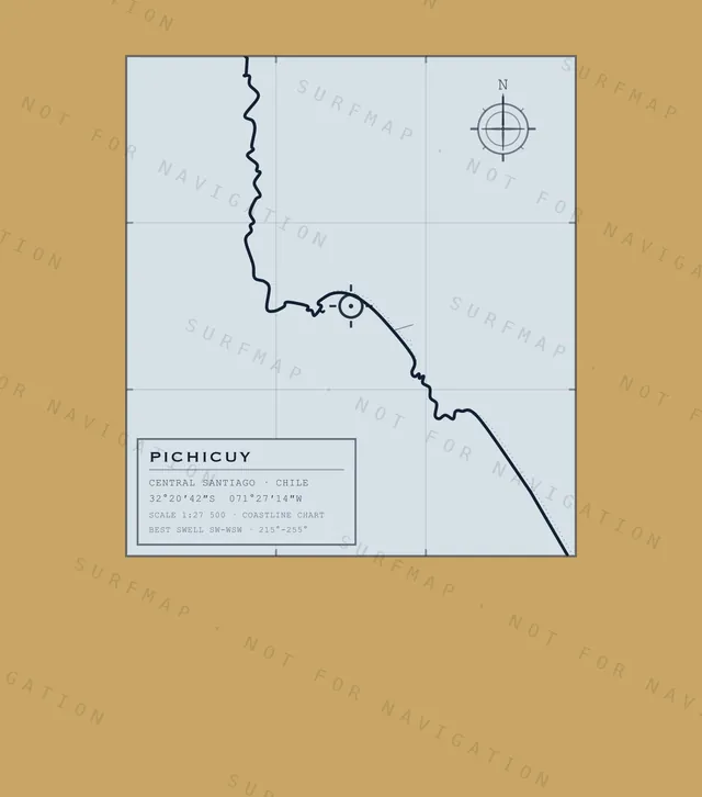 Pichicuy chart, the full artwork printed on the back