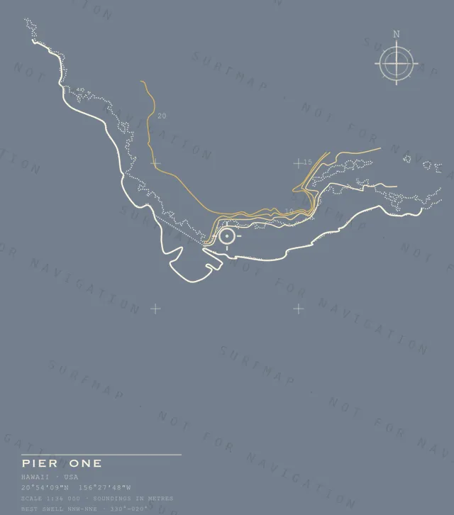Pier One chart, the full artwork printed on the back
