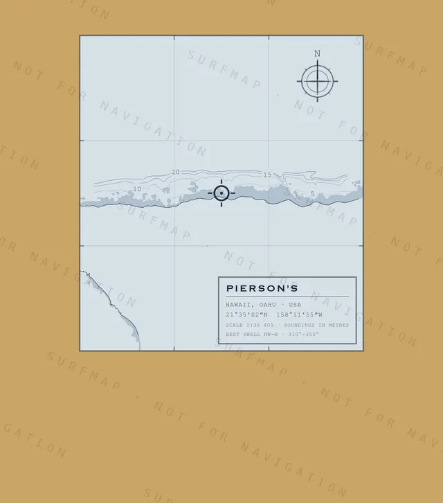 Pierson's chart, the full artwork printed on the back