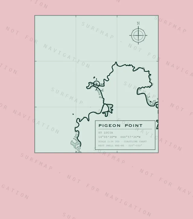 Pigeon Point chart, the full artwork printed on the back