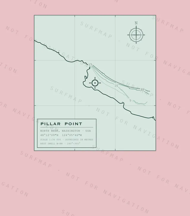 Pillar Point chart, the full artwork printed on the back