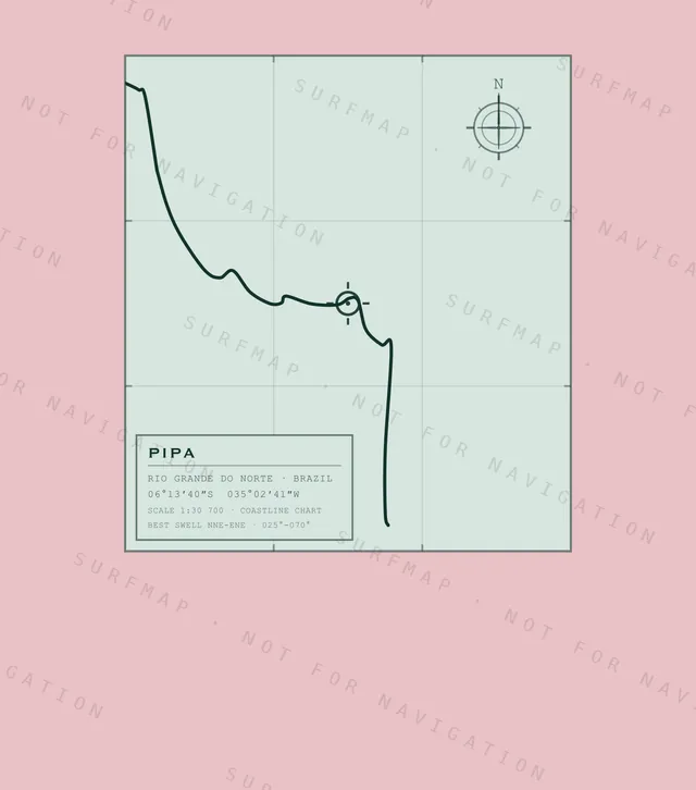 Pipa chart, the full artwork printed on the back