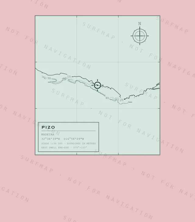 Pizo chart, the full artwork printed on the back