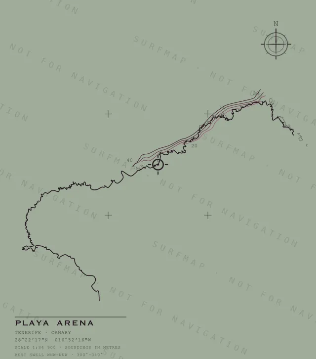 Playa Arena chart, the full artwork printed on the back