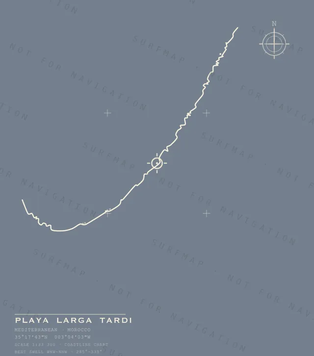 Playa Larga Tardi chart, the full artwork printed on the back