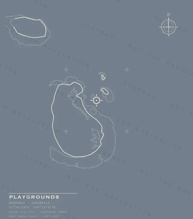 Playgrounds chart, the full artwork printed on the back
