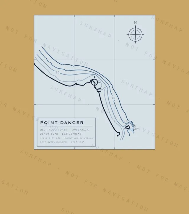 Point-Danger chart, the full artwork printed on the back
