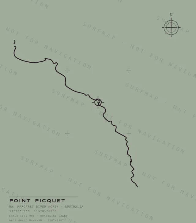 Point Picquet chart, the full artwork printed on the back
