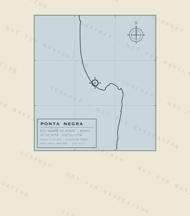 Ponta Negra chart, the full artwork printed on the back