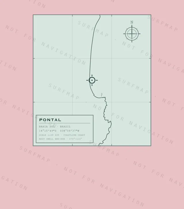 Pontal chart, the full artwork printed on the back