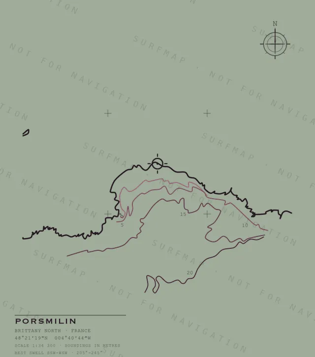 Porsmilin chart, the full artwork printed on the back