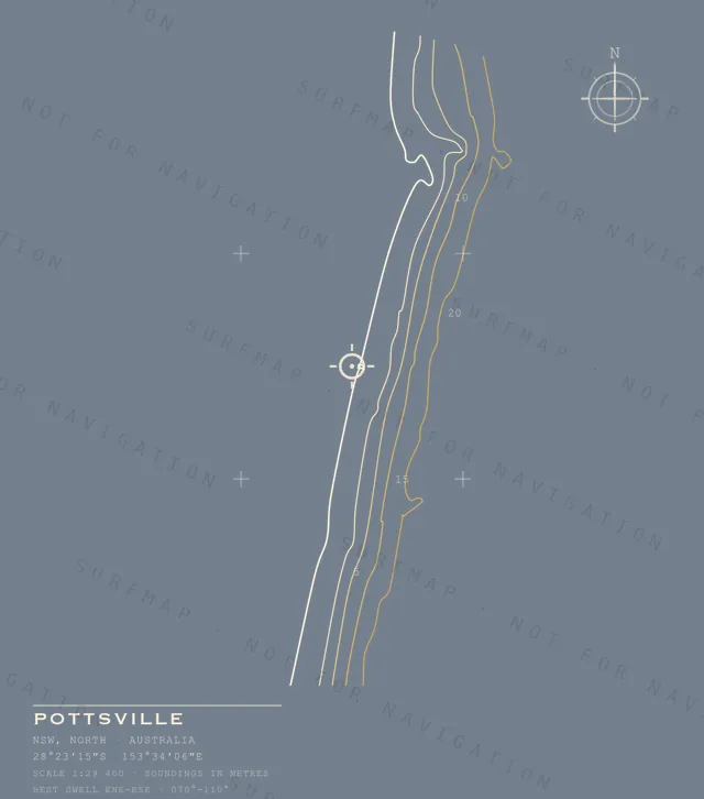 Pottsville chart, the full artwork printed on the back