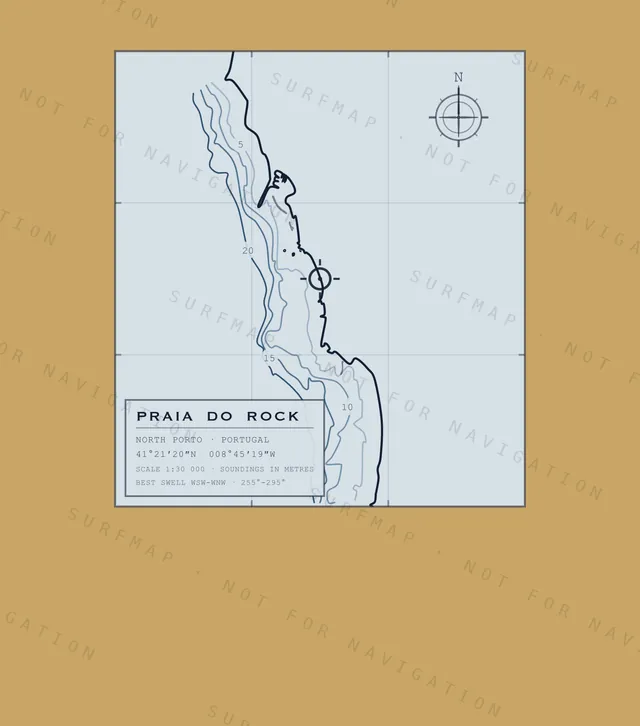 Praia do Rock chart, the full artwork printed on the back