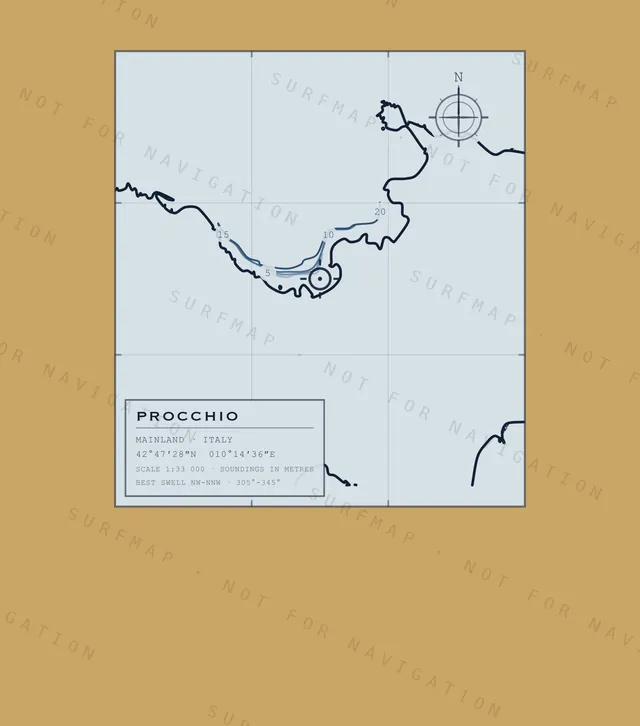 Procchio chart, the full artwork printed on the back