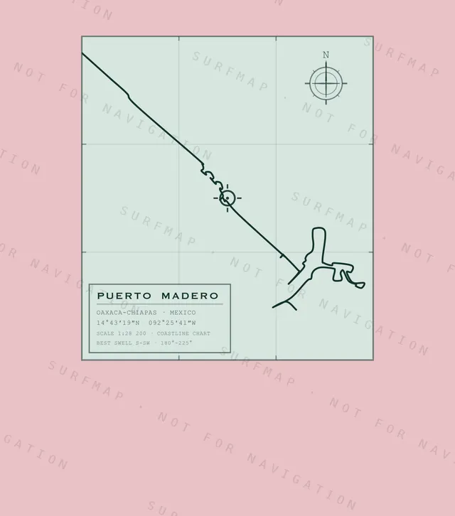 Puerto Madero chart, the full artwork printed on the back