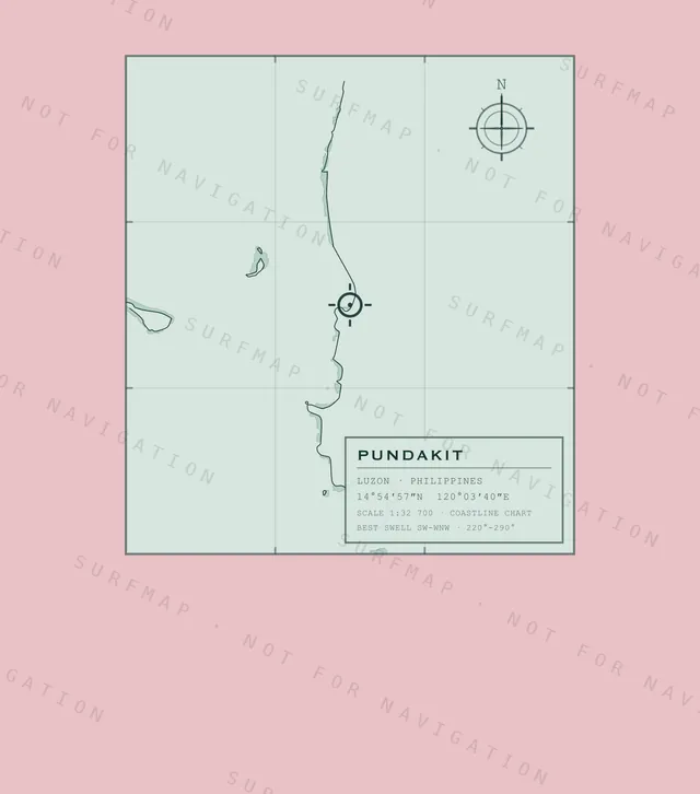 Pundakit chart, the full artwork printed on the back