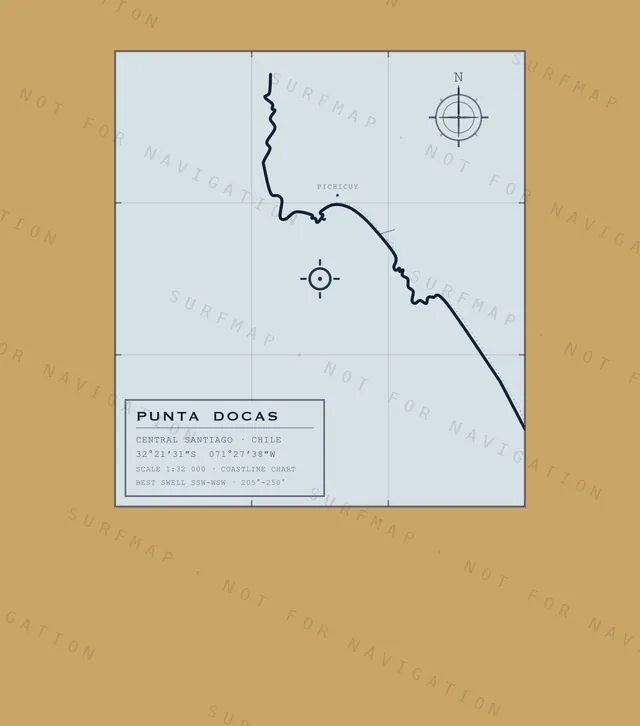 Punta Docas chart, the full artwork printed on the back
