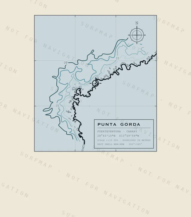 Punta Gorda chart, the full artwork printed on the back