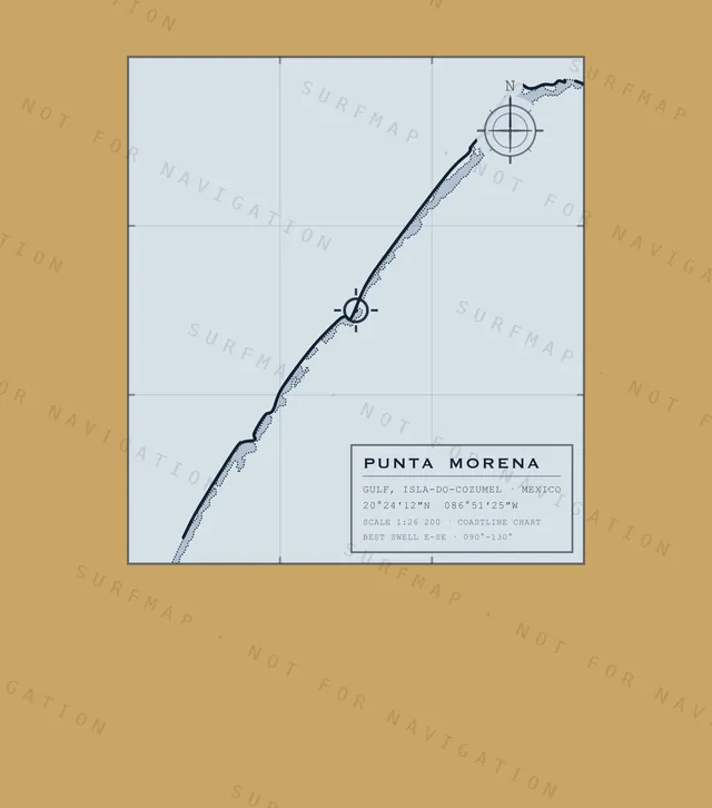 Punta Morena chart, the full artwork printed on the back