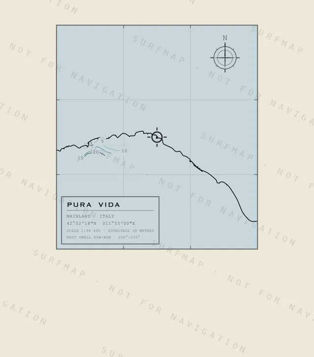 Pura Vida chart, the full artwork printed on the back