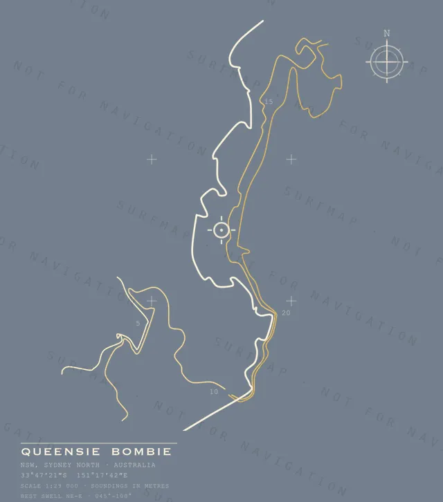 Queensie Bombie chart, the full artwork printed on the back