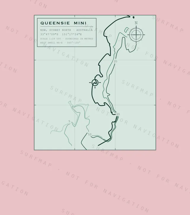 Queensie Mini chart, the full artwork printed on the back