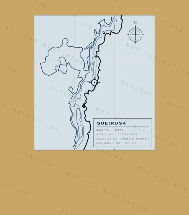 Queiruga chart, the full artwork printed on the back