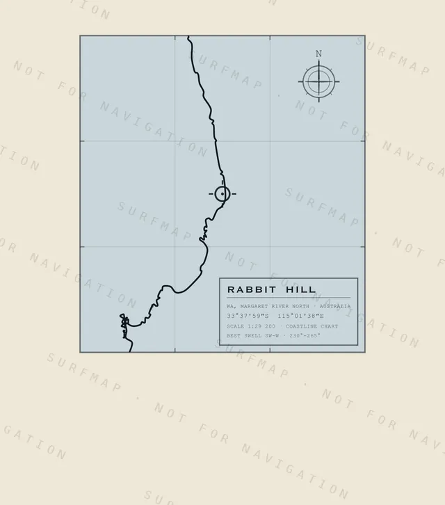 Rabbit Hill chart, the full artwork printed on the back