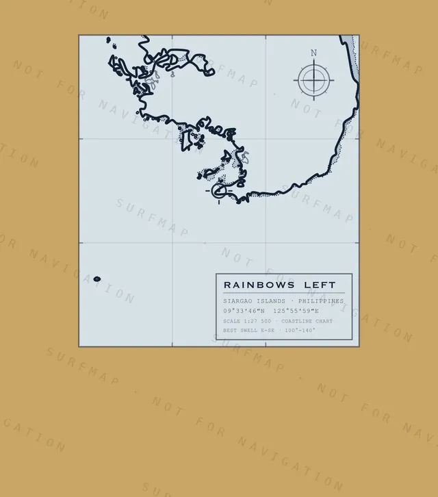 Rainbows Left chart, the full artwork printed on the back