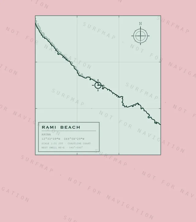 Rami Beach chart, the full artwork printed on the back