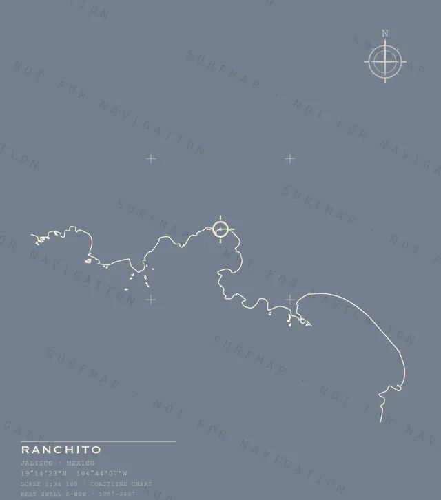 Ranchito chart, the full artwork printed on the back