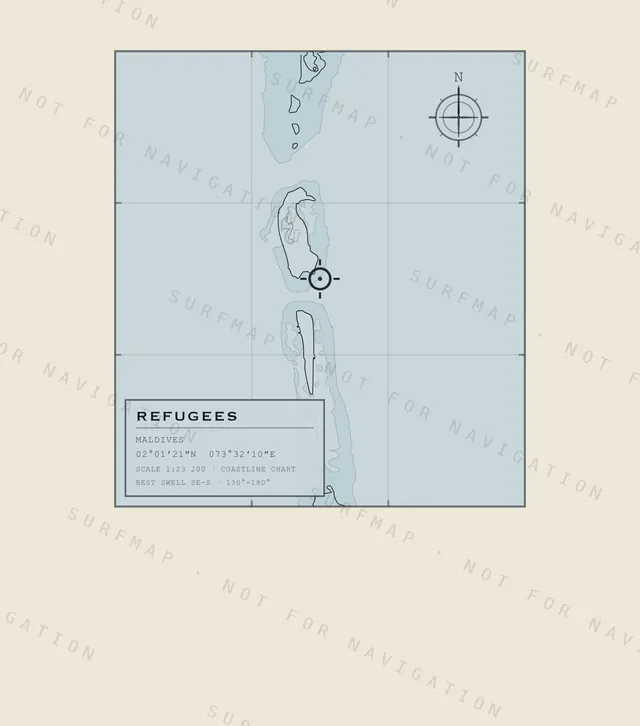 Refugees chart, the full artwork printed on the back