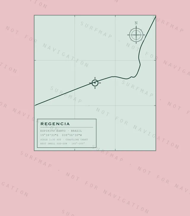 Regencia chart, the full artwork printed on the back