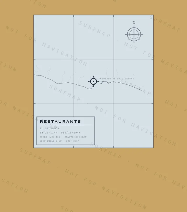 Restaurants chart, the full artwork printed on the back