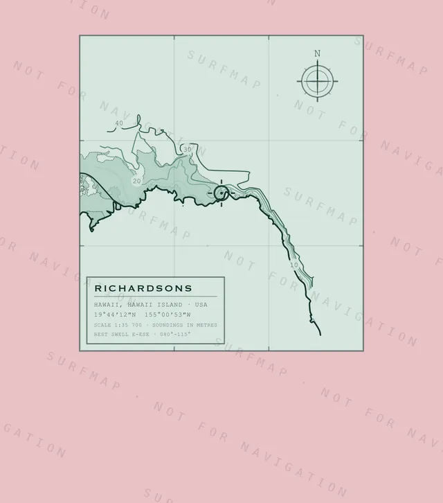 Richardsons chart, the full artwork printed on the back