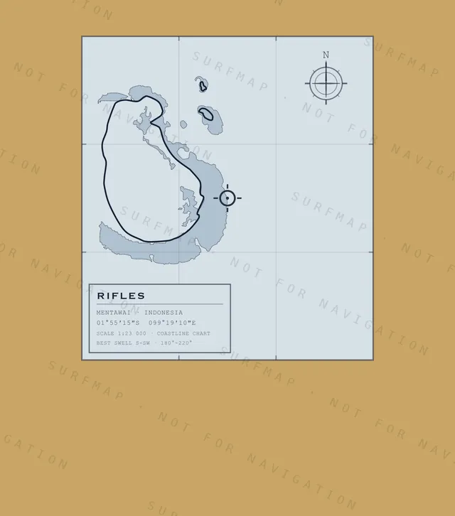 Rifles chart, the full artwork printed on the back