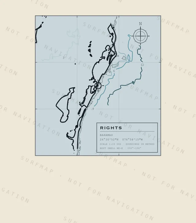 Rights chart, the full artwork printed on the back