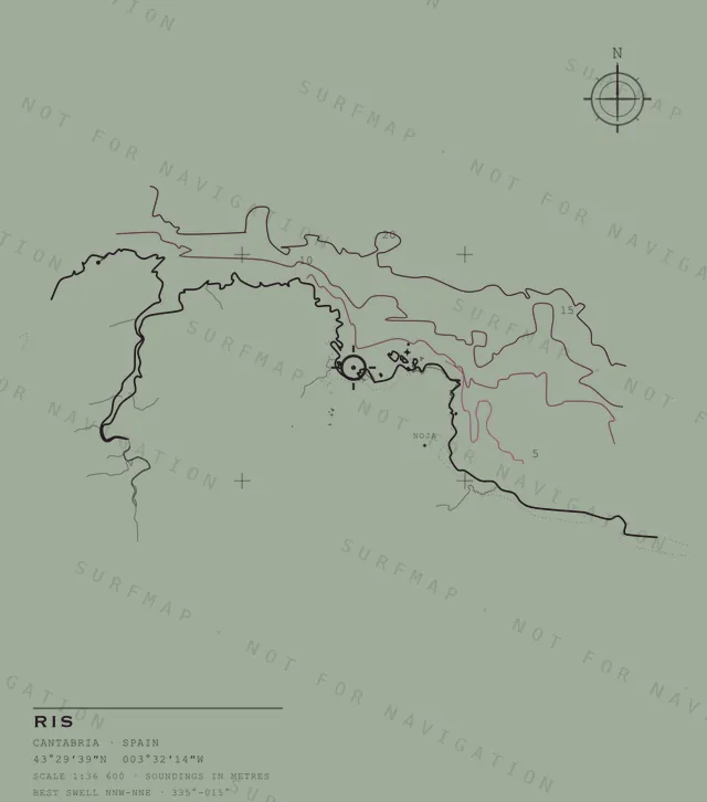 Ris chart, the full artwork printed on the back