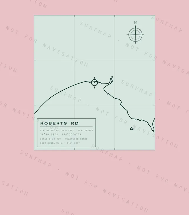 Roberts Rd chart, the full artwork printed on the back