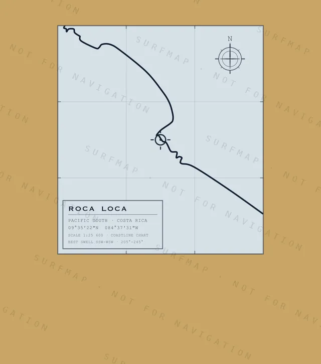 Roca Loca chart, the full artwork printed on the back