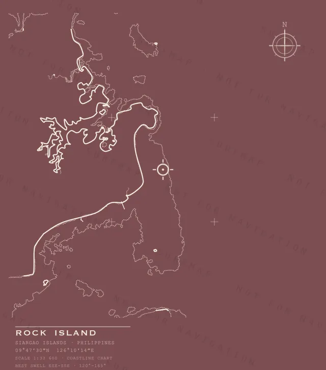 Rock Island chart, the full artwork printed on the back