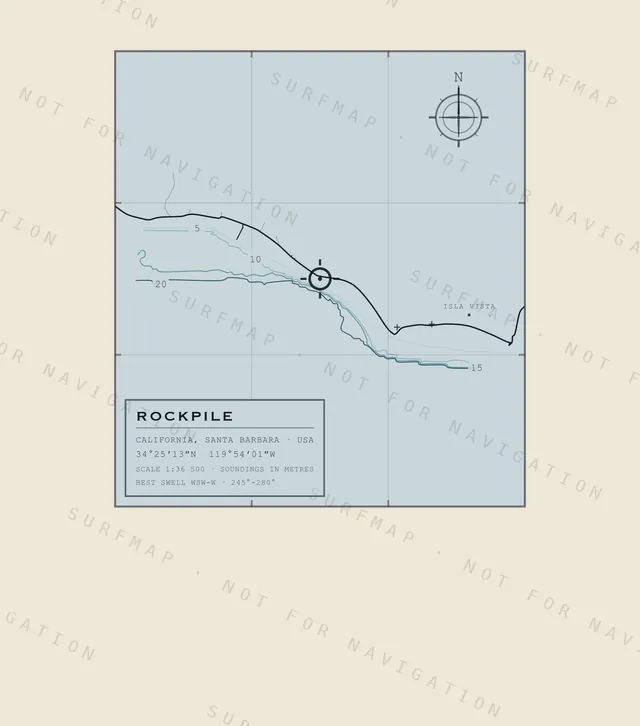 Rockpile chart, the full artwork printed on the back