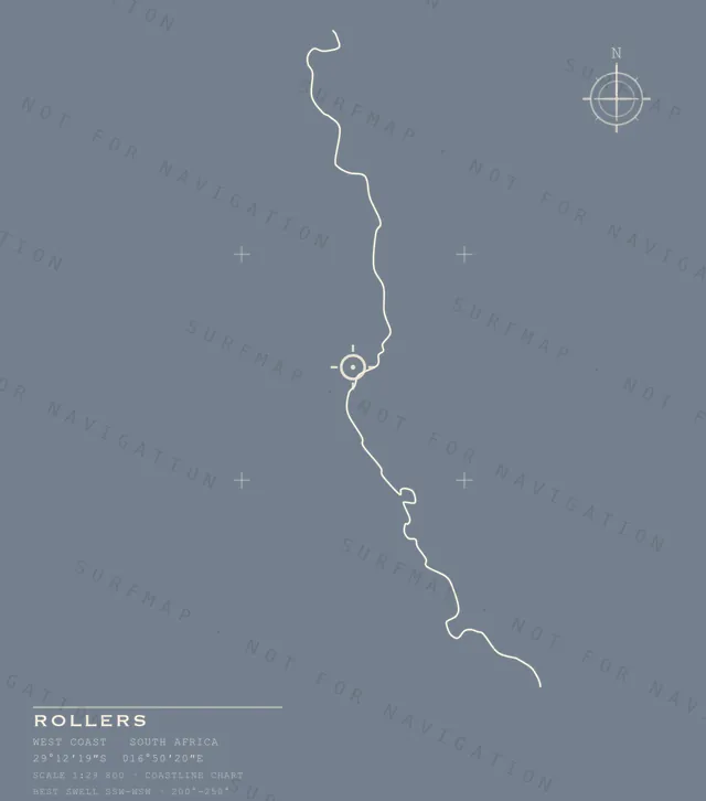 Rollers chart, the full artwork printed on the back