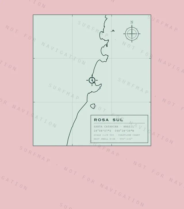 Rosa Sul chart, the full artwork printed on the back