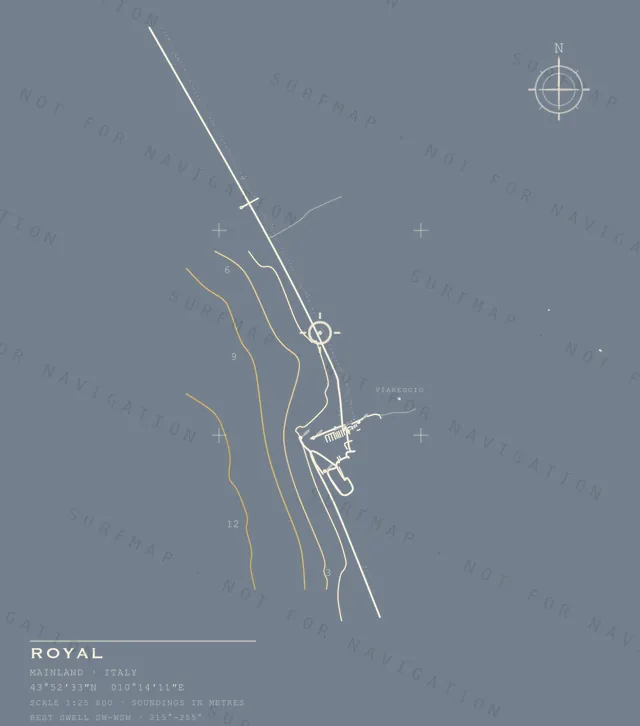 Royal chart, the full artwork printed on the back