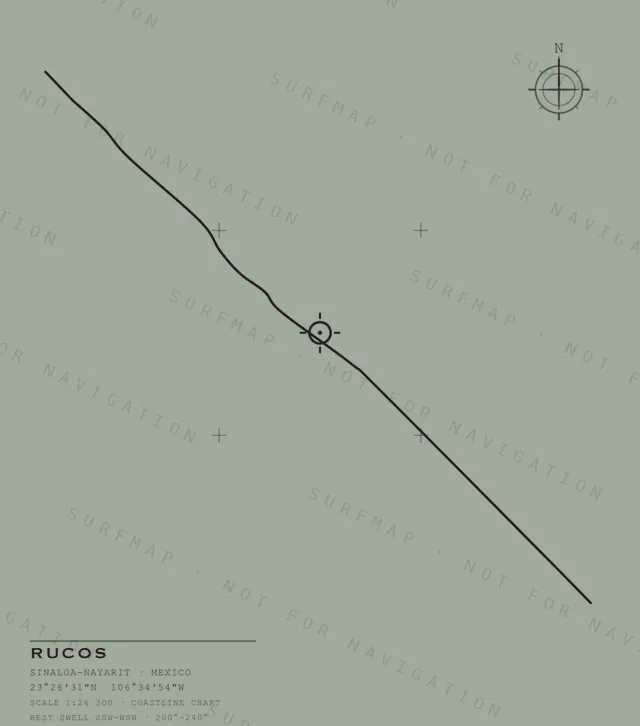 Rucos chart, the full artwork printed on the back