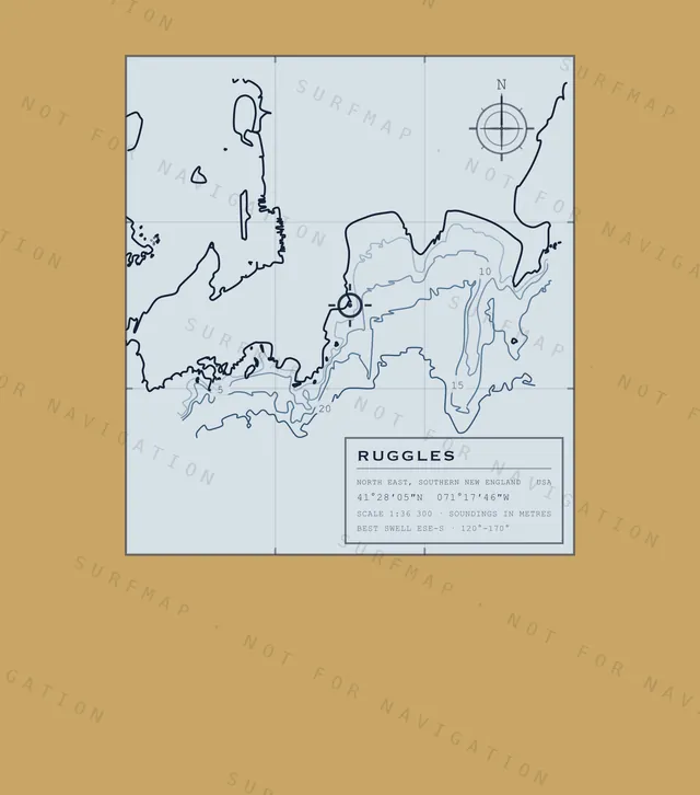 Ruggles chart, the full artwork printed on the back